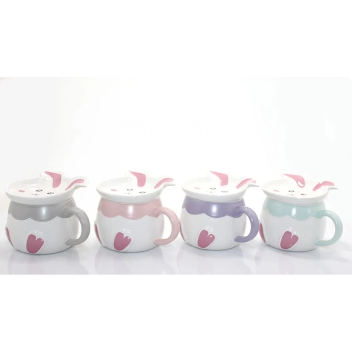 MDB Tavşan Tasarımlı Porselen Kupa Bardak