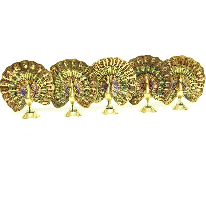 Tavuz Kuşu 4 5li Set Dekoratif Hediyelik