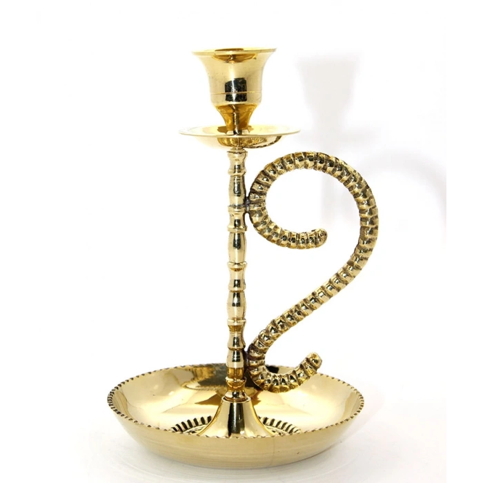 MDB Tekli Pirinç Şamdan Model 1