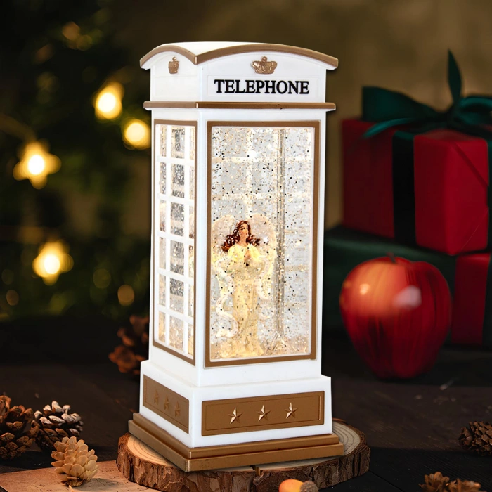 MDB Telefon Kulübeli Işıklı Müzikli Kar Küresi