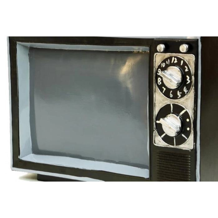 Televizyon Siyah Vintage Dekoratif Hediyelik