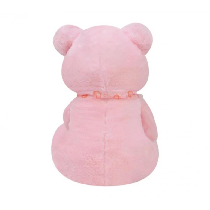 Tıkıl Ayı 57 cm Pembe Kalpli Pelüş Ayı Sevgiliye Hediye