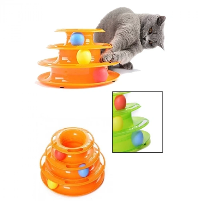 MDB Tower of Tracks 3 Katlı Kedi Oyuncağı