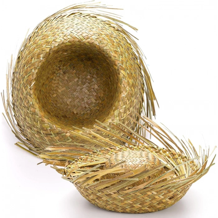 MDB Tropikal Parti Natural Hasır Şapka