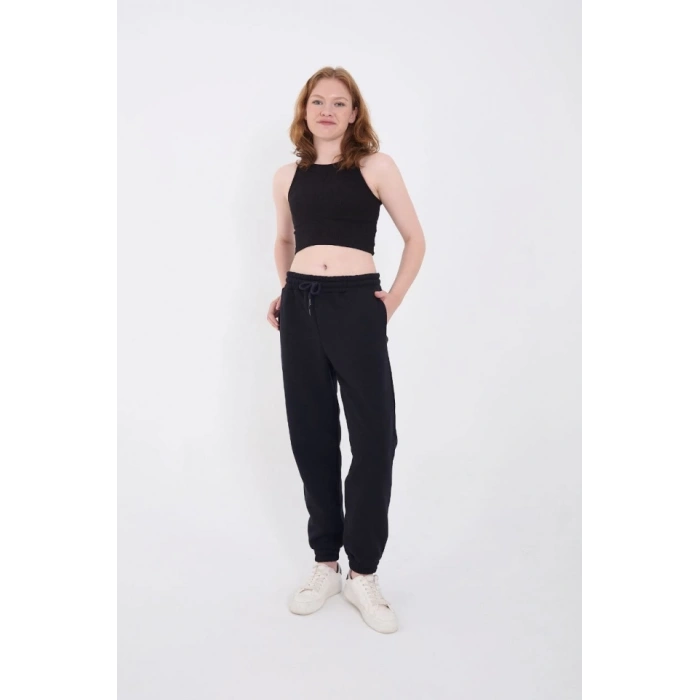 MDB Üç İplik Basic astikli Eşofman Pantolon  acivert