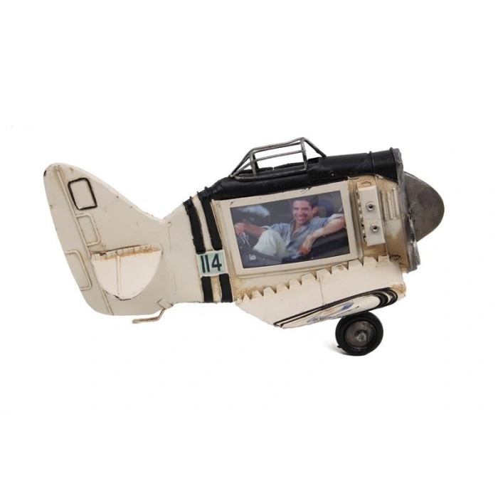 Uçak Çerçeve Vintage Dekoratif Ev Ofis Hediyelik