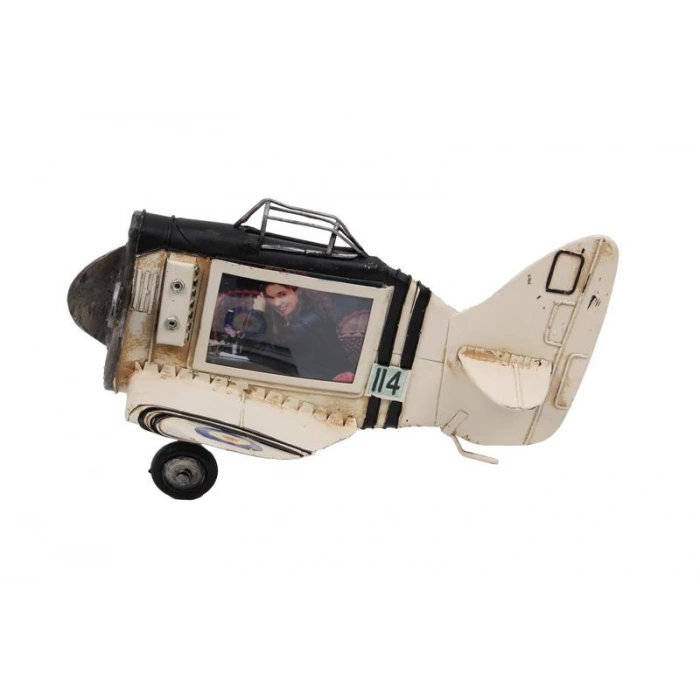 Uçak Çerçeve Vintage Dekoratif Ev Ofis Hediyelik