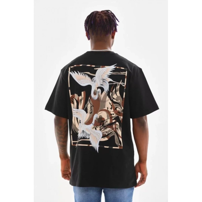 MDB Unisex Baskılı Oversize Thirt  iyah