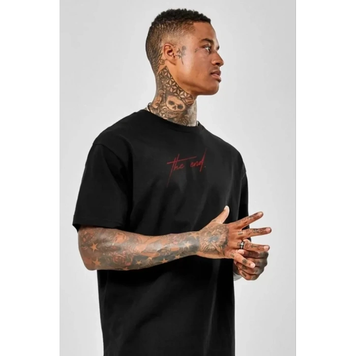 MDB Unisex Baskılı Oversize Thirt  iyah