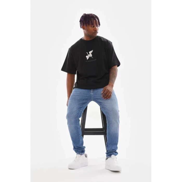 MDB Unisex Baskılı Oversize Thirt  iyah