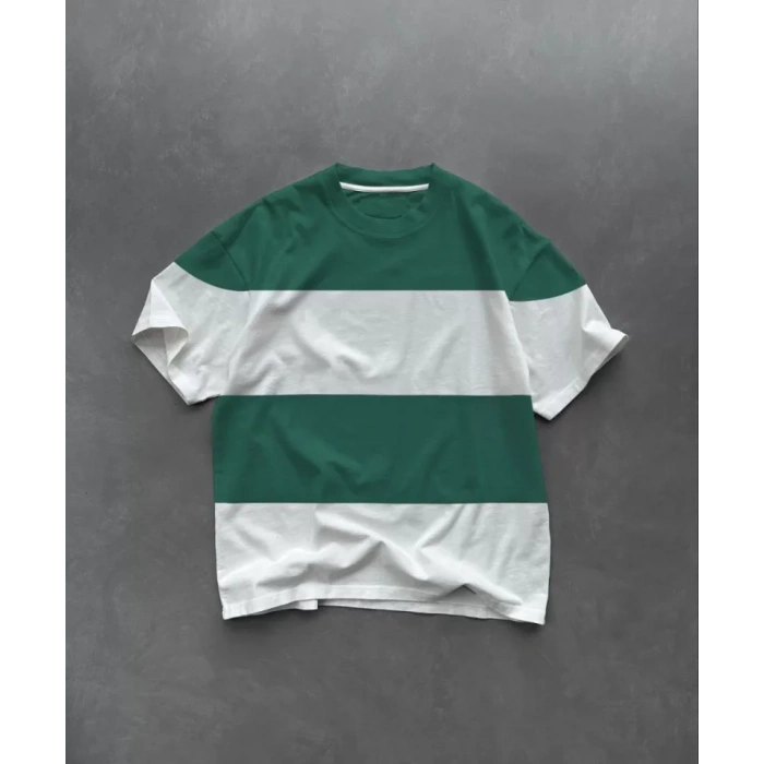 MDB Unisex Bisiklet Yaka Parçalı Thirt  Yeşil