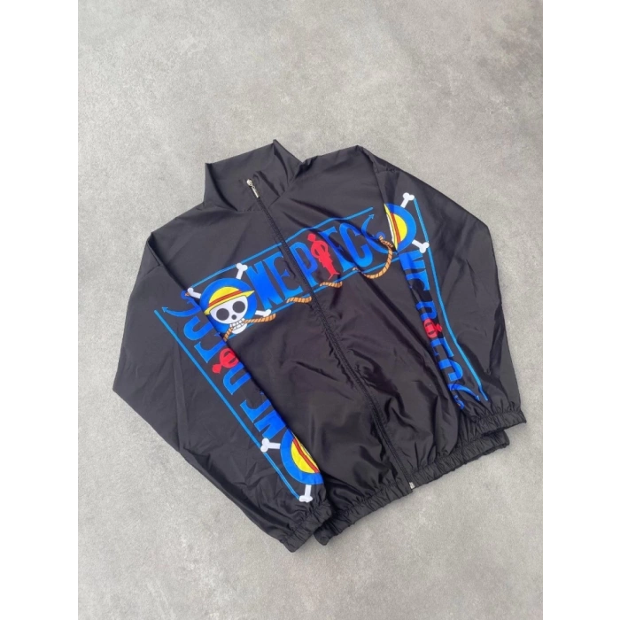 MDB Unisex Fermuarlı Dijital Baskılı Rüzgarlik  iyah