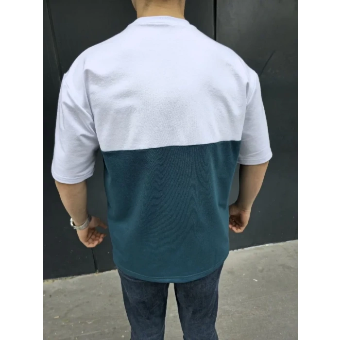 MDB Unisex Torba Cep Detaylı Parçalı Thirt  acivert