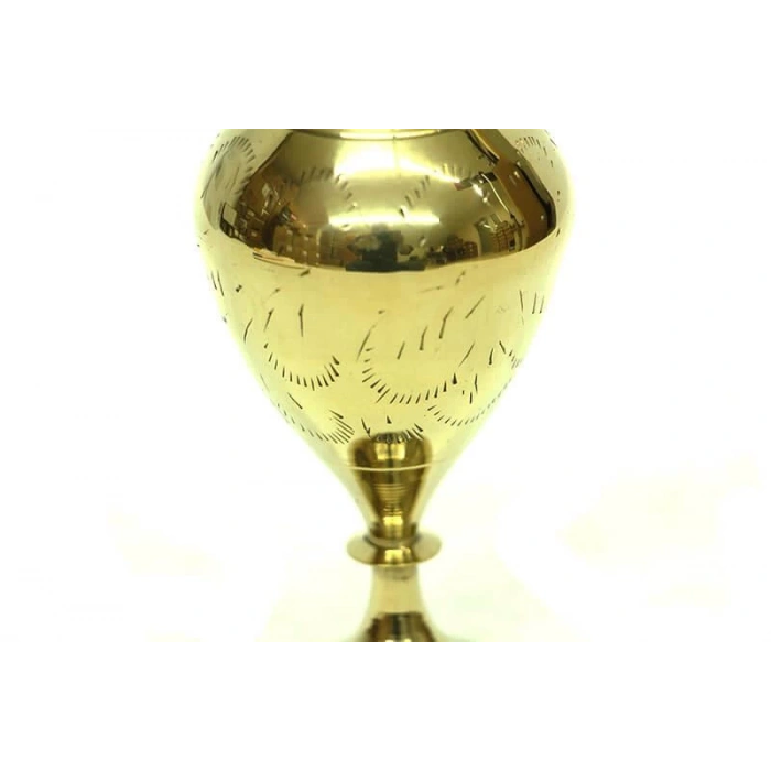 Vazo Düz Model Tamamı Pirinç Dekoratif Hediyelik