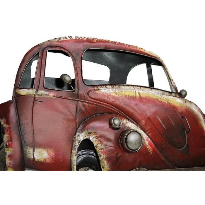 Wosvos Pano Kırmızı Vintage Dekoratif Ev Ofis Hediyelik