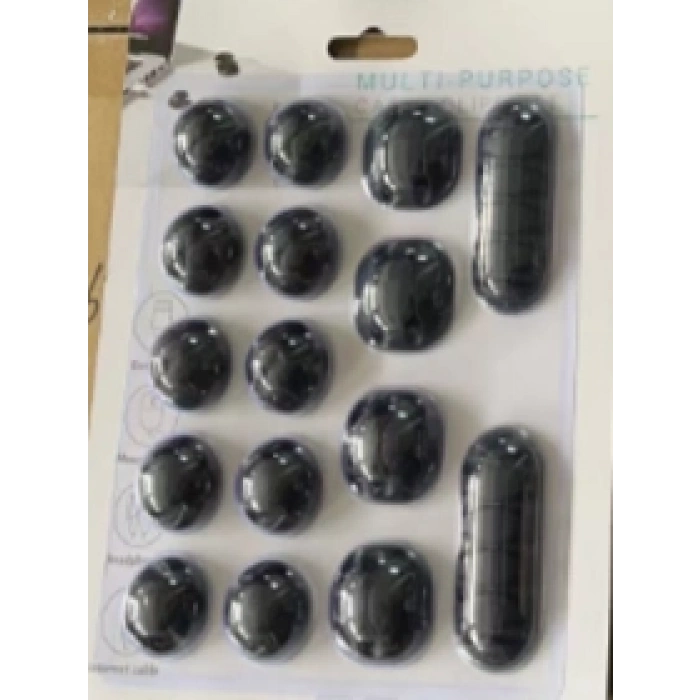 Yapışkanlı Kablo Sabitleyici Düzenleyici 16lı Paket