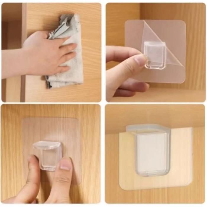 MDB Yapışkanlı Raf Tutucu Seti 4 Adet