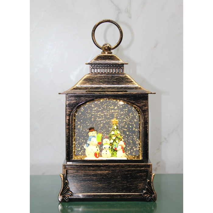 MDB Yılbaşı Temalı Işıklı Müzikli Kar Küresi Model 3