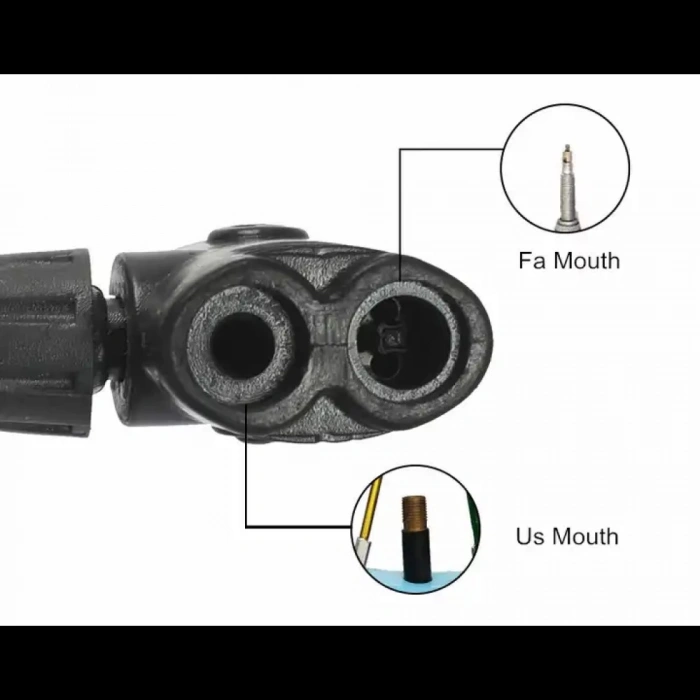 Yüksek Basınçlı Alüminyum Gümüş Renk Top Bisiklet Taşınabilir Hava Ayak Pompası
