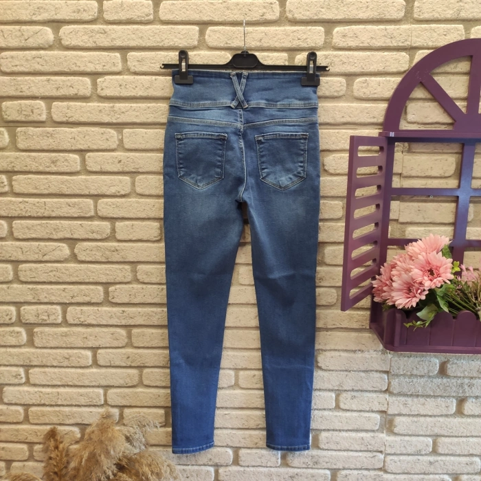 MDB Yüksek Bel ikralı Jean Pantolon 90 Cm