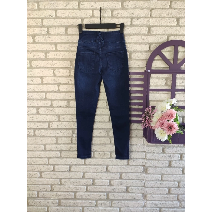 MDB Yüksek Bel Likralı Jean Pantolon 90 Cm