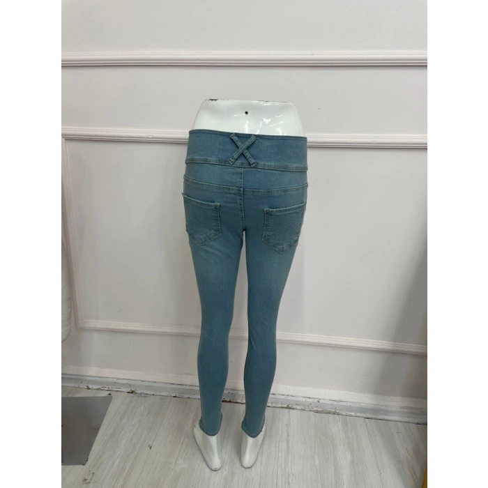 MDB Yüksek Bel ikralı Jean Pantolon 90 Cm