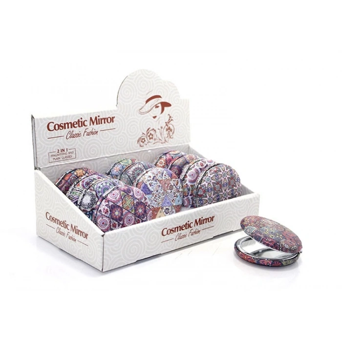 MDB Yuvarlak Taşlı El Aynası Kalın