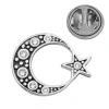 925 Ayar Gümüş Ay Yıldız Rozet