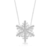 925 Ayar Gümüş Kar Tanesi Kadın Gümüş Kolye