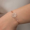 925 Ayar Gümüş Rose Baget Taşlı Bileklik