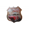 Dekoratif 3D Motel &Kırmızı Chevrolet Temalı Duvar Panosu