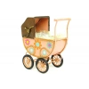 Dekoratif Metal Bebek Arabası Biblo Vintage Hediyelik