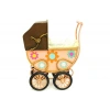 Dekoratif Metal Bebek Arabası Biblo Vintage Hediyelik