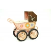 Dekoratif Metal Bebek Arabası Biblo Vintage Hediyelik