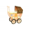 Dekoratif Metal Bebek Arabası Biblo Vintage Hediyelik