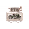 Dekoratif Metal Kapı Yazısı Motosiklet Dekorlu Vintage Hediyelik