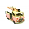 Dekoratif Metal Minibüs Çerçeveli ve Tenteli Vintage Hediyelik