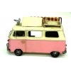Dekoratif Metal Minibüs Çerçeveli ve Tenteli Vintage Hediyelik
