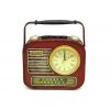 Dekoratif Metal Radyo Saatli Kumbara Vintage Biblo Hediyelik