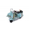 Dekoratif Metal Scooter Sepetli Vintage Biblo Ev Ofis Hediyelik