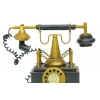 Dekoratif Metal Telefon Kumbaralı Biblo Hediyelik