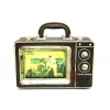 Dekoratif Metal Televizyon Bavul Vintage Biblo Hediyelik