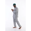 MDB Kocabey 4007 Uzun Kol Çizgili Gaffur Erkek Pijama Takım