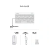 MDB Beyaz Kablosuz Klavye Ve Mouse Seti