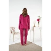 MDB Estiva 25365 Gömlek Yaka Kadife Pijama Takımı