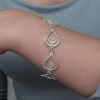 MDB Gümüş Ay Dansı Telkari Kadın Bileklik
