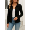 MDB Kadın Uzun Kollu Yakalı önden Düğmeli Triko Ceket