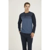 MDB Kocabey 9218 Erkek Midi Yaka Pijama Takım