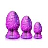 MDB Mor Yaprak Desenli Silikon Anal Plug Büyük –  Vakum Tabanlı