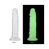 MDB Şeffaf Fosforlu Silikon Dildo 13 cm